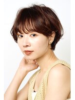 ミィ 浦和(mee)&nbsp;透明感カラー ボブ 前髪 ショート カラー ブリーチ&ダブルカラー