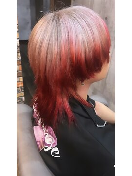 プラメーラ(PRAMEERA) メンズウルフ/ホワイトカラー/グラデーション/デザインカラー