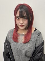 コタン(COTAN)&nbsp;【COTAN nakaji】ブラック×レッド/デザインカラー/レイヤー