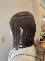 ソワンドゥブレス 大日店 (soin de brace)&nbsp;・グレージュ×切りっぱなしボブ