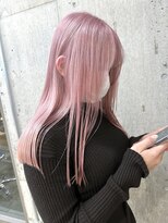 サンクマーケット 渋谷(cinq MARKET)&nbsp;渋谷ブリーチカラーハイトーンホワイトピンクベージュカラー韓国