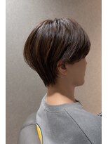 カナモ(Canamo)&nbsp;くびれショート/ハンサムショート/チョコブラウン/髪質改善/勝元