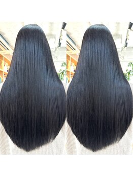 ヘアワン(HAIR One)の写真/【 柔らかく自然な縮毛矯正で理想の美髪へ】 自然な仕上がりにこだわる髪質改善ストレートが叶う♪