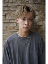 ロム 札幌大通(LOM) メンズブロンドセンターパート【札幌】