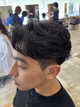 メンズカノエ 山口小郡店(Men's CANOE) 無造作　フェザーパーマ