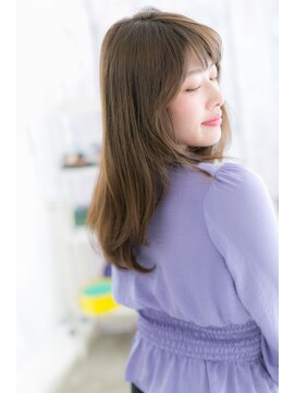 ヘアアンドビューティー ミック(Hair & Beauty miq) 抜け感エアリーセミディ・・・可愛さと色っぽさを演出a