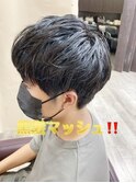 黒髪マッシュ!!