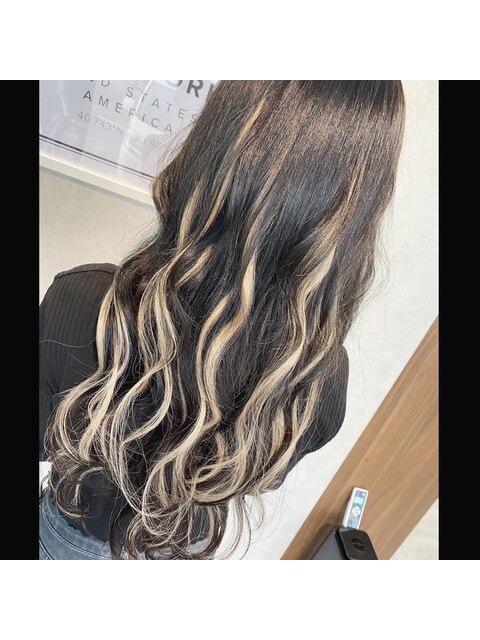 #プルエクステ#メッシュカラー#ロングヘアー