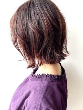 モリオフロムロンドン 松戸店(Morio from London) 【松戸　ムラマツ】ショートボブ　パーマ　大人　ピンク