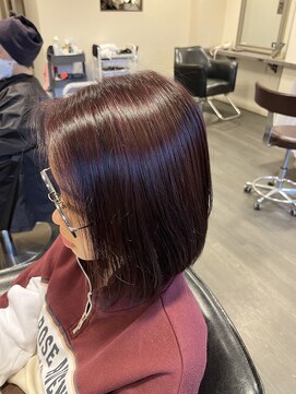 ヘアーアンドメイクアップ ケー インターナショナル 神楽坂(Ke' International) ワインレッド　ボルドーカラー　レッドブラウン　暖色カラー