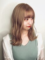 サンディーズ(Sandees)&nbsp;透明感ベージュダブルカラー波ウェーブ