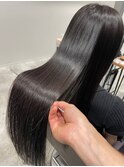髪質改善 縮毛矯正 ストレート 黒髪