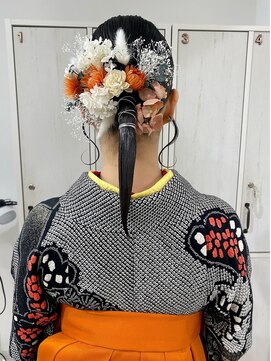 ネイロ 錦糸町(NeiRo) 成人式卒業式着付ヘアセット　ポニーテールアレンジ