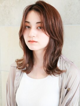 ニューヨークニューヨーク 寝屋川店(NYNY) くびレイヤーエモージュ前髪パーマグレーベージュレイヤーボブ