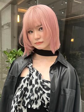 ワク(waku) ハイトーン/クリアピンク/ダブルカラーカラー