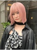 ハイトーン/クリアピンク/ダブルカラーカラー