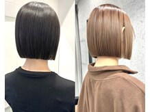 ボブとの相性抜群！広がりはうねりは【髪質改善ストレート】毎朝のスタイリングも楽チン♪【縮毛矯正ボブ】