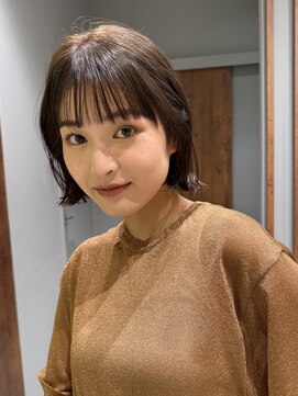 ビュートリアム 南青山(BEAUTRIUM) 外ハネボブ 顔周り レイヤーボブ ボブパーマ 30代40代