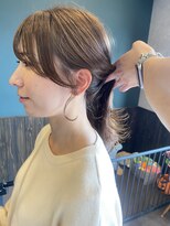 メルシー(merci)&nbsp;【merci古河店】アッシュベージュ×小顔×後れ毛アレンジ