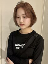 ユーフォリア 渋谷グランデ(Euphoria SHIBUYA GRANDE) オレンジベージュ ボブ