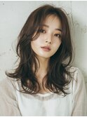 韓国/髪質改善/レイヤーカット/ロング/小顔/透明感カラー