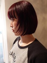 フォークロア 本店(Folk Lore)&nbsp;レイヤーボブ/赤髪