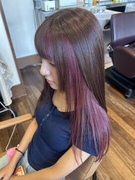 ビハツヤ(BIHATSU-YA) カシスピンクインナーカラー