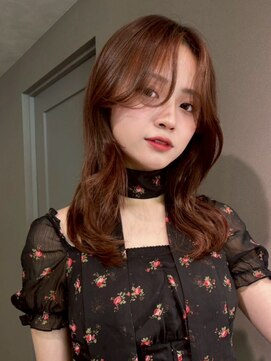 ベイルーム(BAYROOM by HONEY omotesando) くびれヘア/レイヤーカット/韓国風/アプリコットオレンジ1