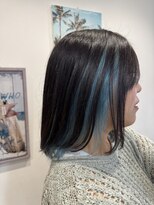 ゴーマルハチ(508)&nbsp;ターコイズブルー/ダブルカラー/インナーカラー/ハイライト