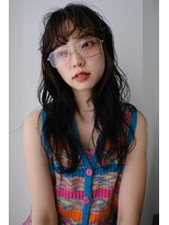 シータ(sheta)&nbsp;【sheta三畑】黒髪小顔なネビージュボブルフロングパーマ