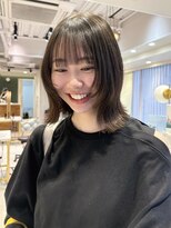 ブラン(blanc)&nbsp;切りっぱなしボブ 顔周りレイヤー@AZUSA