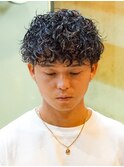 スペインカール/テーパーフェード/メンズパーマ/フェザーパーマ