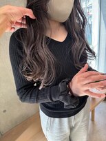 エウペ 渋谷(WEUPE)&nbsp;斜めバング/グレージュカラー/デザインカラー/シルキーベージュ