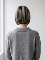 キビト(kibito)&nbsp;アンブレラカラーミニボブハイライトカラー20代30代白髪ぼかし