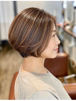 ヘアデザイン エソラ(hair design esora)の写真/【本山1分】髪のダメージを最小限に抑えたカラーが好評◎厳選した商材を好みや状態に合わせてご提案♪
