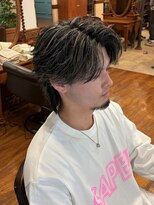 シェール(CHER)&nbsp;MEN’S/リバースセンターパート/ニュアンスパーマ/三重/四日市