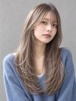 トリニティ(trinity)&nbsp;ブリーチ×髪質改善 ミルクティーベージュ レイヤーカット豊見城