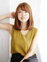 ヘアメイク ナル(hair make nalu) ツヤブラウンの内巻きワンカール