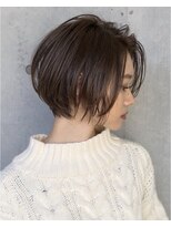 シェノン(hair make CHAINON) 前髪ナシ×ショートボブ