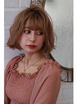 ブリーチ ラボ エーアイ 原宿店(BLEACH LABO Ai)&nbsp;20代30代40代50代 色っぽふんわりショートの重軽ウェーブヘア♪