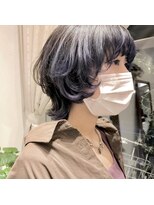 マウロア(MAULOA)&nbsp;“ 個性派ウルフ×フレーミングカラーパープル”中西英美子