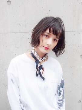 アクト 仙台 deuxieme(ACT) 仙台20代30代40代50代小顔ミディアム外ハネボブアッシュ