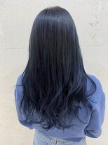 ティンク 札幌駅前店(Tink)&nbsp;ブルーブラックグラデーションスタイル　【本間　大貴】