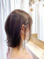 アンド ラ ブランシュ(&.La Blanche)&nbsp;ボブウルフ/グレージュカラー/黒髪カタログ/ココアベージュ/大宮