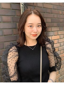 ミチオ ノザワ ヘアサロン ギンザ(Michio Nozawa HAIR SALON Ginza) 外ハネミディアム×顔まわりレイヤー