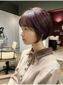 ゆとりのあるショートボブ