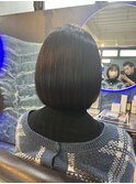 ワンレングスボブスタイル