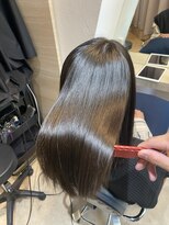 エクラート リラ 立川店(ECLART lilas.) ブラウン艶髪ヘアスタイル【半個室/マンツーマン施術】