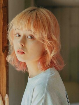 サロン ド ウィズ 西船橋店(Salon de With) ハイトーンピンク/ペールオレンジ/顔周りレイヤー◎30代40代50代