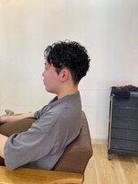 グランバイ アトリエドングリ(Grand × AtlierDonguri) お客様髪質改善データ1201(アップバングパーマ)